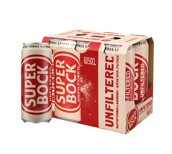 Bière Super Bock non filtrée 50 cl, pack de 6 | Achetez-la dès maintenant dans notre boutique.