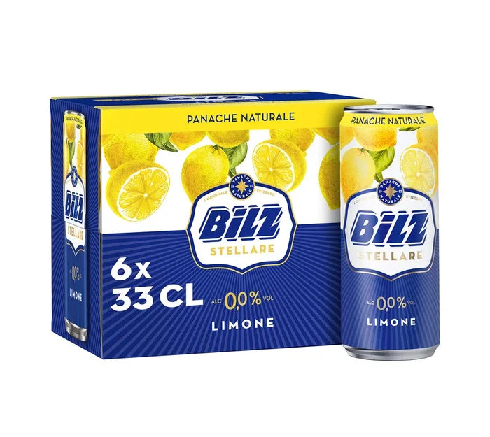 Bilz Stellare Limone 0.0 analcolico Panache 33cl confezione da 6.