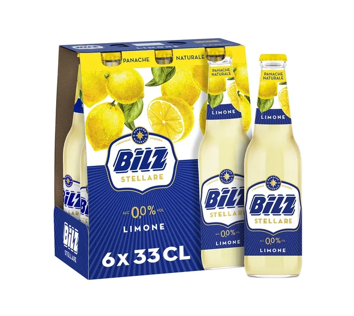 Bilz Stellare Limone 0.0 Panache analcolico 33cl Confezione da 6