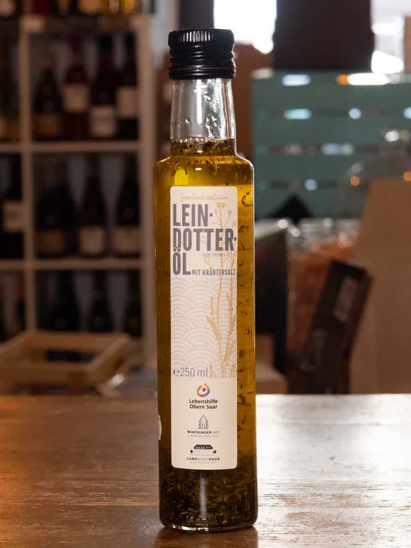 BIO Leindotteröl mit Kräutersalz