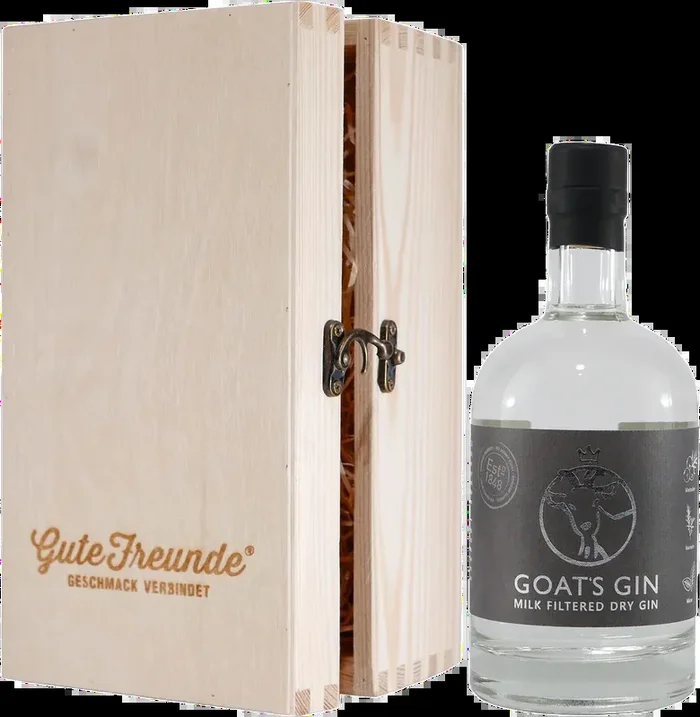 Birkenhof Goat’s Dry Gin with wooden gift box