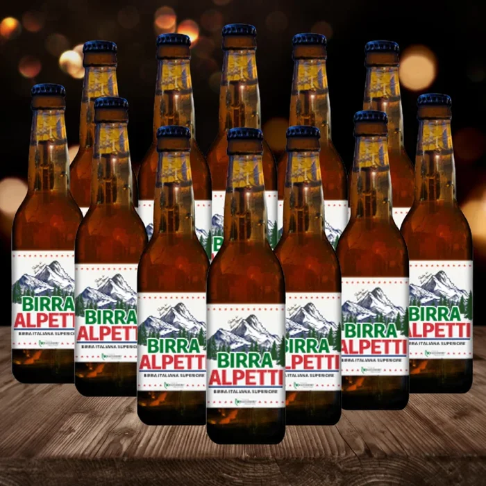 Birra Alpetti Italian Lager 330ml Bottles – 4.7% ABV (12 Pack)