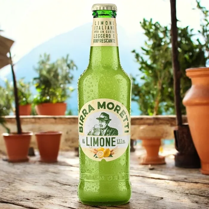 Birra Moretti Limone 0,3l -Erfrischendes italienisches Radler mit 1,3 % Vol.