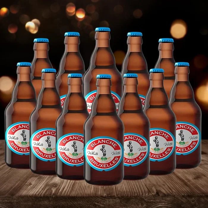 Blanche de Bruxelles Belgian Wheat Beer 330ml Bottles 4.5% ABV (12 Pack)