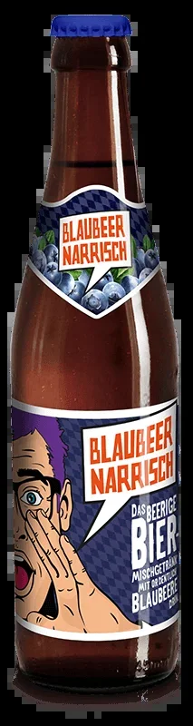 Blaubeer Narrisch – Biermischgetränk mit Blaubeer-Sirup
