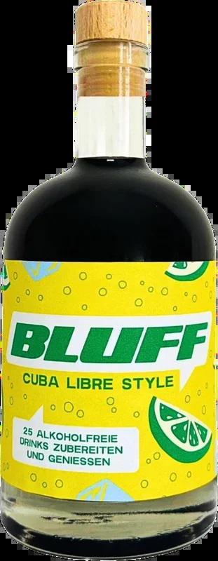 BLUFF Cuba Libre syrup (water + syrup = non-alcoholic cocktail) – up to 25 drinks per syrup bottle