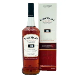 Bowmore 10 Years Dark & Intense Single Malt Scotch Whisky in GP 1,0l Flasche