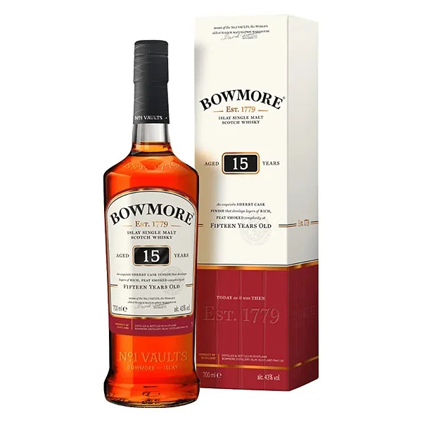 Bowmore 15 Jahre 0,7L 43% vol