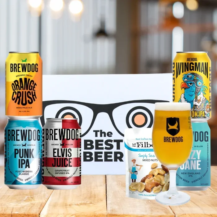 Brewdog Craft Beer 5 Can Gift Pack with Glass (5 x 330ml)