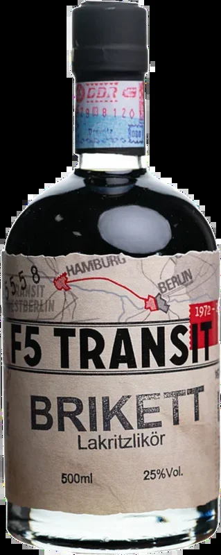 BRIKETT Liquorice Liqueur No. 5558 – F5-Transit – Transit Schnapps