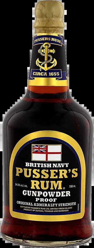 British Navy Pusser‘s Rum Gunpowder Proof