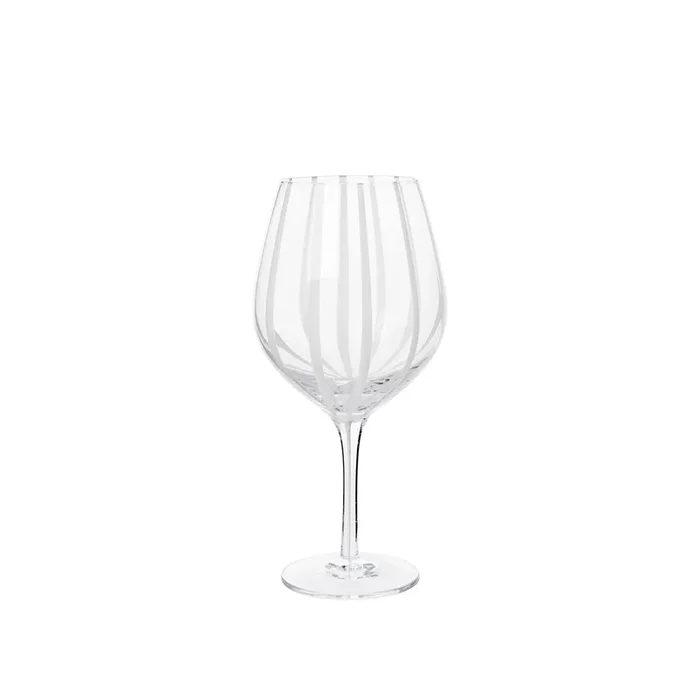 Broste Stripe Rotweinglas 4er Set