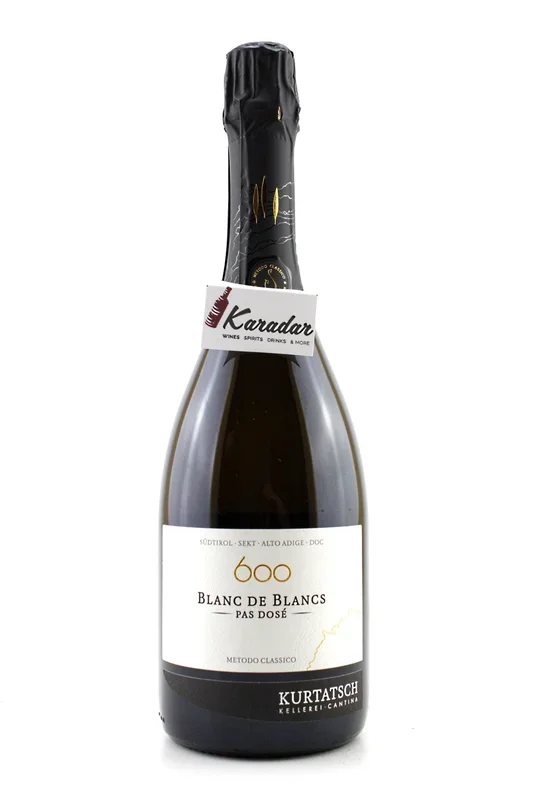 Brut Blanc de Blanc Pas Dosé Riserva 600 2017 – 13% vol. Cortaccia …
