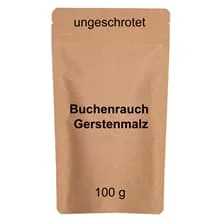 Buchenrauchmalz Gerste 100g-Pack ungeschrotet