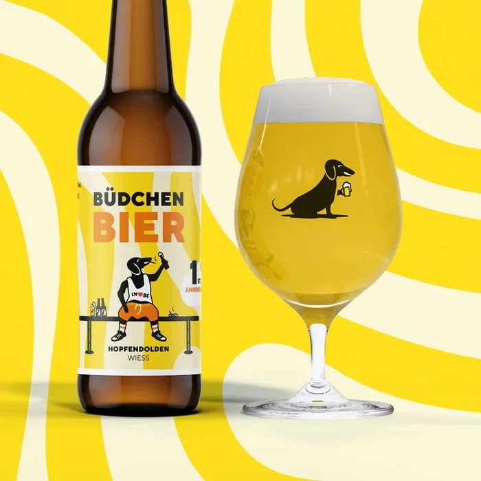 Büdchen Bier (Wiess) | 4-Pack w/ Büdchen Casablanca