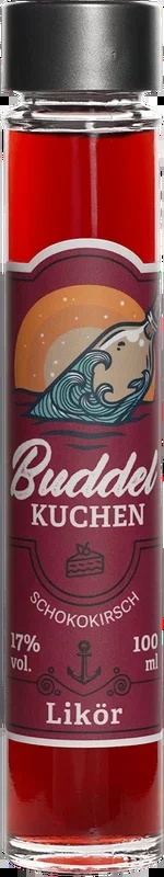 Buddelkuchen chocolate cherry cake liqueur tasting bottle