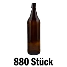 Bügelverschlussflasche 1 Liter, ohne Verschluss – 880 Stück auf Palette