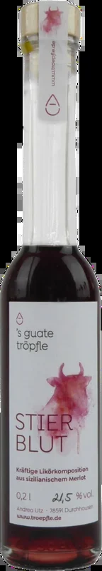 Bull’s blood wine liqueur (Merlot)