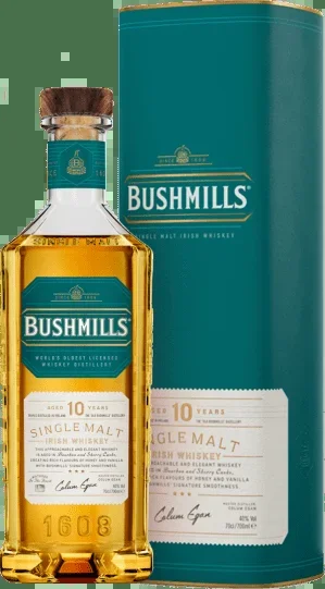 Bushmills 10 Years Old Single Malt Irish Whiskey in Geschenkverpackung