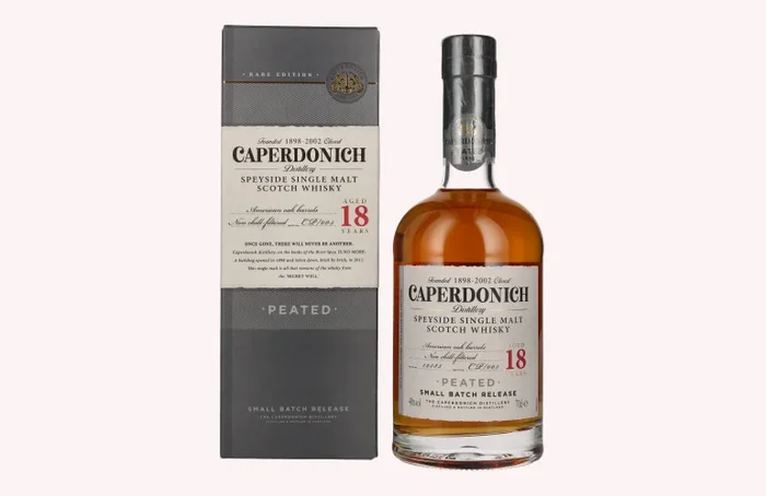 Caperdonich 18 Years Old PEATED Speyside Single Malt Scotch Whisky # 005 48% Vol. 0,7l in Geschenkbox