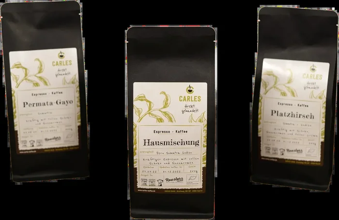 Carles Organic Espresso Explorer Set Strong (2x Espresso Blend + 1x Espresso Arabica)