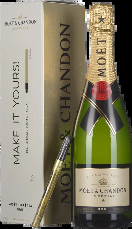Champagne Brut Imperial Make it Yours im Geschenkkarton