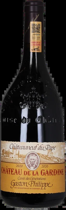 Château de la Gardine Châteauneuf-du-Pape AOC Rouge 2020 Cuvée des Générations, 0,75 l
