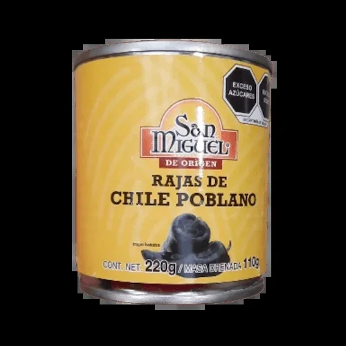 Chili Poblano in Streifen von San Miguel 220g