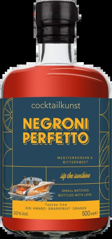Cocktail art Negroni Perfetto – Bottled Cocktail