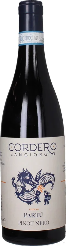 Cordero San Giorgio PARTU Pinot Nero dell’Oltrepo Pavese DOC 2022, 0,75 l