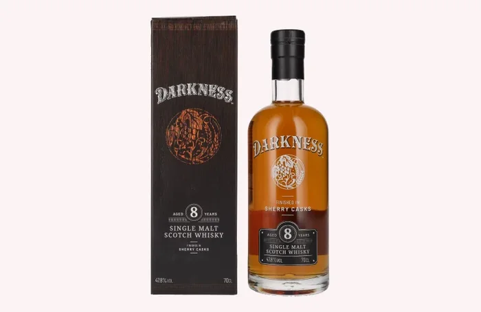 Darkness! 8 Years Old Single Malt Scotch Whisky SHERRY CASKS 47,8% Vol. 0,7l in Geschenkbox