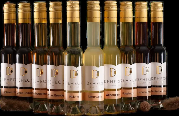 Deheck liqueur tasting package ‚fruity & creative‘ – (10x different liqueurs)