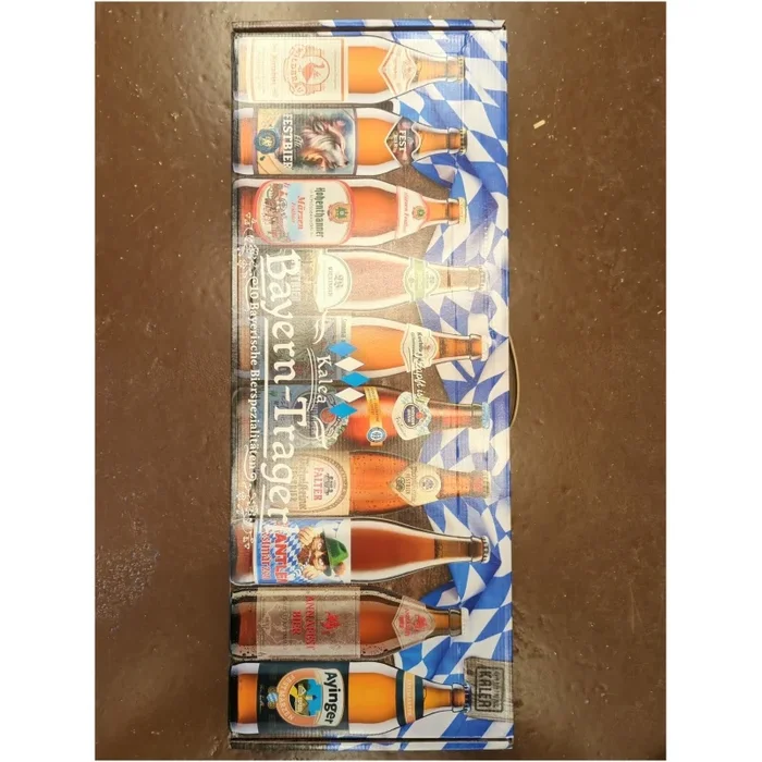DEUTSCHLAND KALEA Bayern-Tragerl 10 bayerische Bierspezialitäten x 0,5l – Koffer für 10 x 0,5l Biere – BAYERISCHES SET