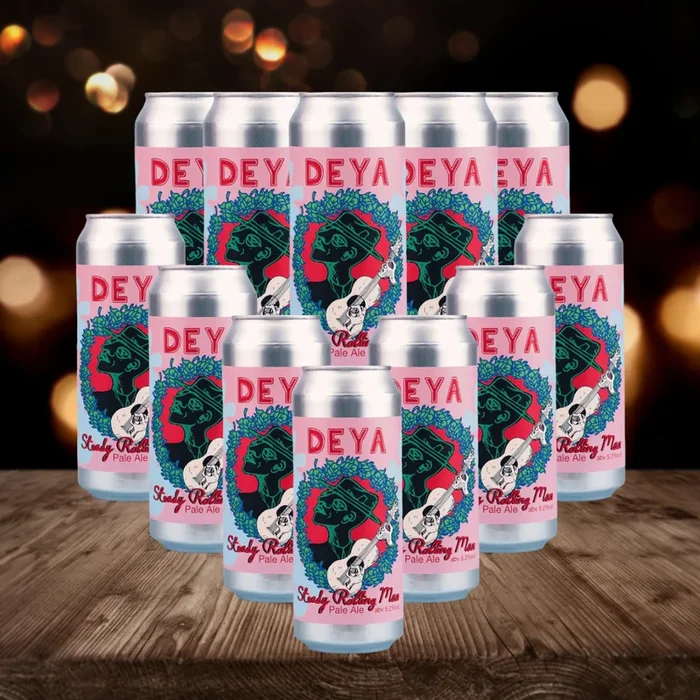 Deya Steady Rolling Man British Pale Ale 500ml Cans – 5.2% ABV (12 Pack)