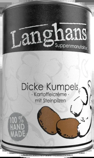 Dicke Kumpels Kartoffel Crèmesuppe mit Steinpilzen