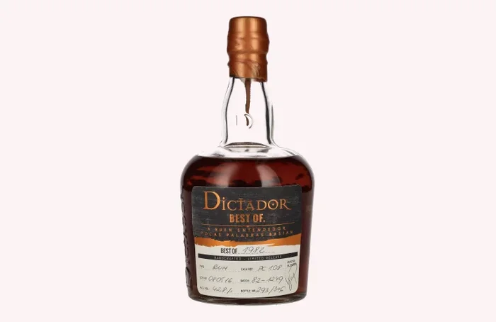 Dictador BEST OF 1982 Colombian Rum 080516/PC108 Limited Release 42,8% Vol. 0,7l