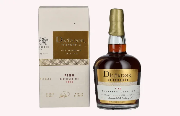 Dictador JERARQUÍA 40 Years Old FINO Rum 1980 43% Vol. 0,7l in Geschenkbox