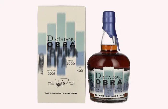 Dictador OBRA VINTAGE 23 Years Old AMERICAN OAK CASK Rum 2000 42% Vol. 0,7l in Geschenkbox