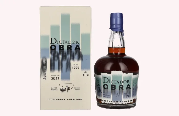 Dictador OBRA VINTAGE 24 Years Old AMERICAN OAK CASK Rum 1999 43% Vol. 0,7l in Geschenkbox