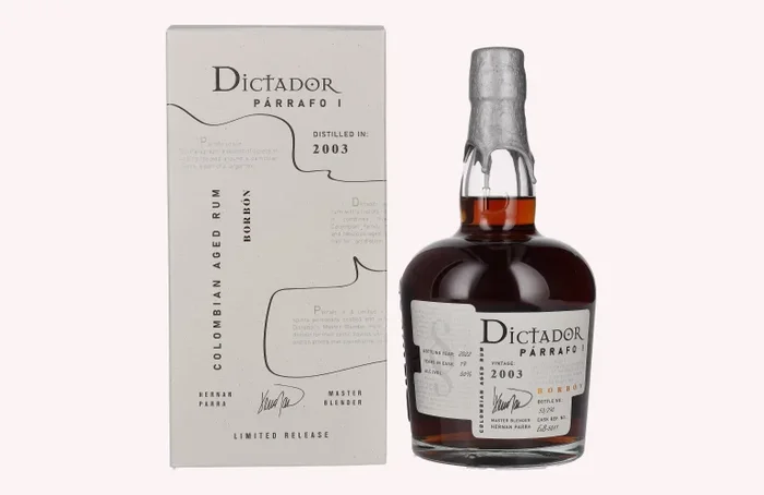Dictador PÁRRAFO I 19 Years Old BORBÓN Vintage 2003 50% Vol. 0,7l in Geschenkbox