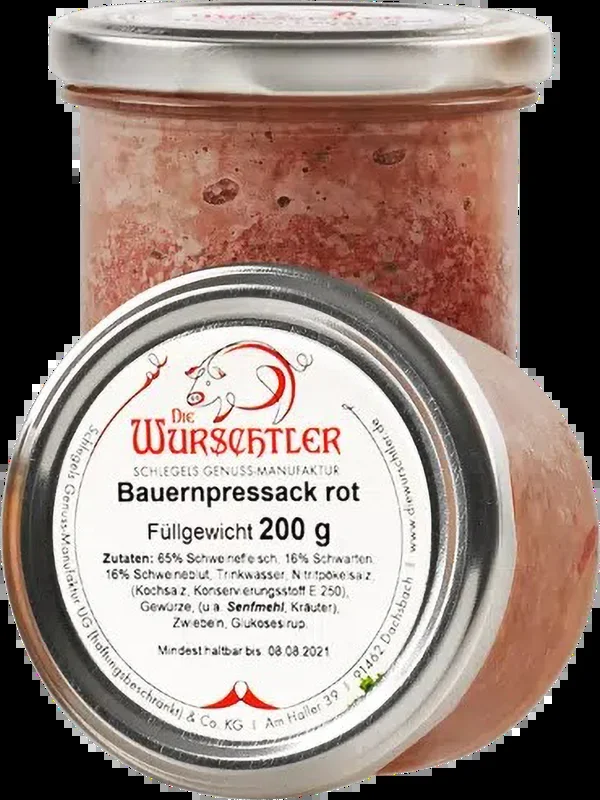 Die Wurschtler Fränkischer Bauernpresssack rot – Wurstzubereitung