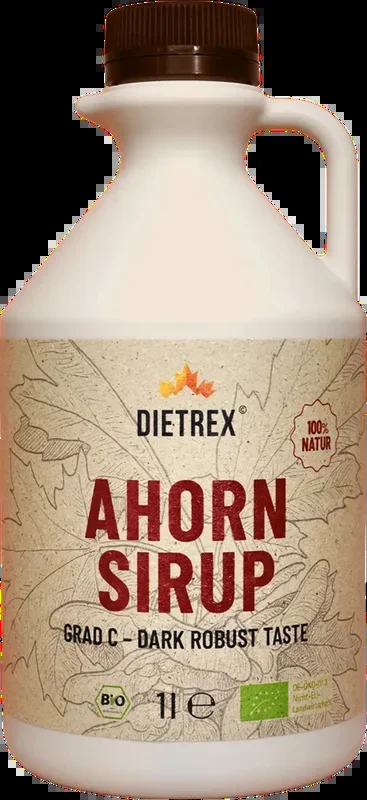 Dietrex 1 liter organic maple syrup Grade C