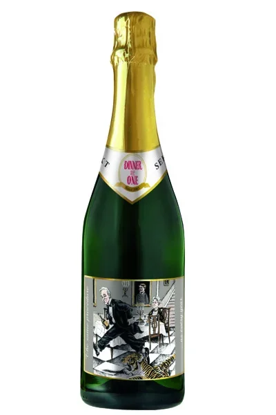 Dinner for One Sekt – ohne Miss Sophie – aber zum 90 Geburtstag