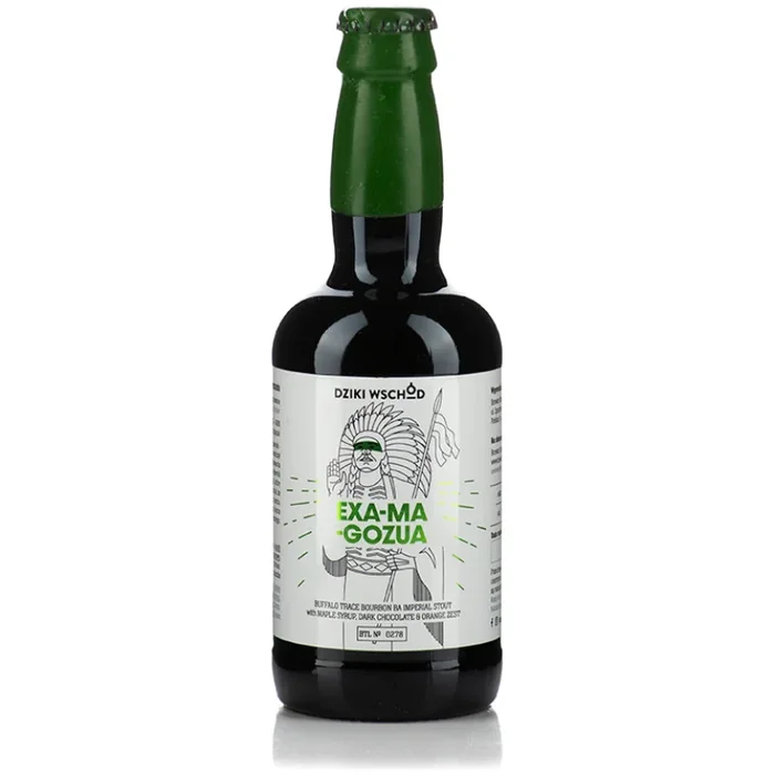 DZIKI WSCHÓD E XA-MA-GOZUA – Buffalo Trace Bourbon BA Imperial Stout with maple syrup, dark chocolate, orange zest