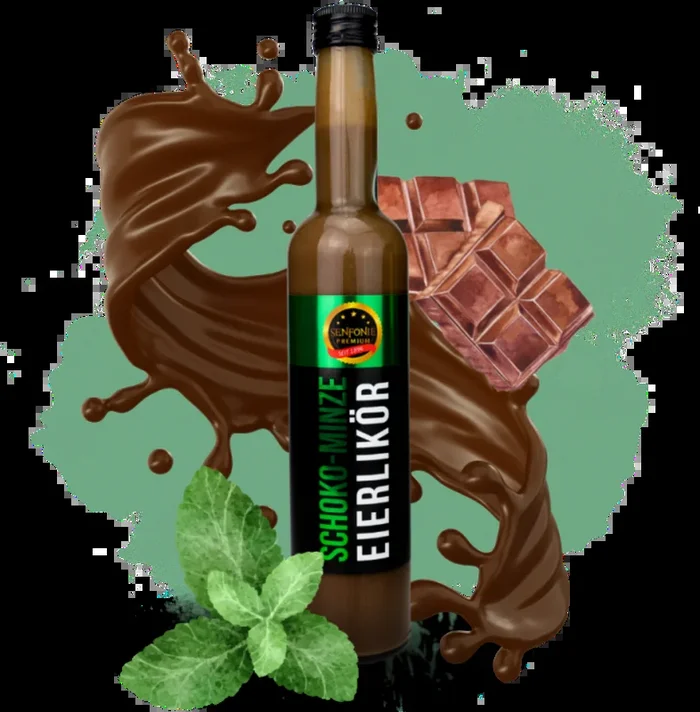 Egg liqueur chocolate mint