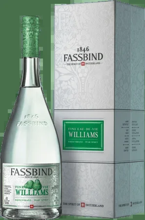 Fassbind Eau de Vie Williams in Geschenkverpackung