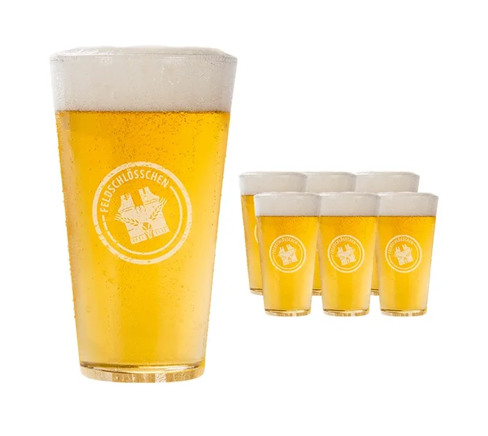Feldschlösschen Glas Becher Modern 6x30cl bestellen