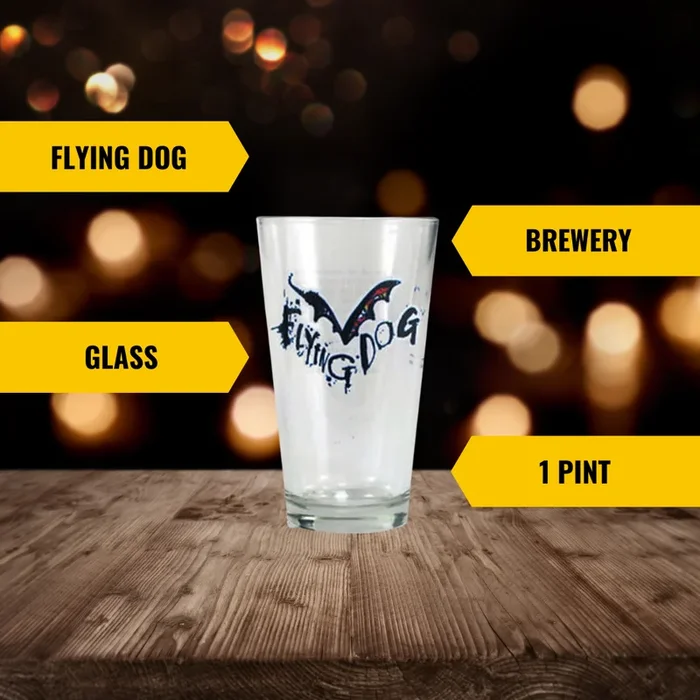 Flying Dog Pint Glass