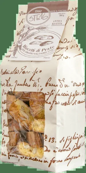 Forno Steno Cantucci Biscotti di Prato alla Mandorla Made in Toscana 500g