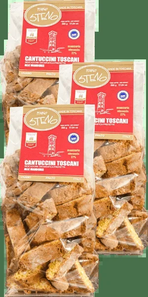 Forno Steno Cantuccini Toscani Made in Toscana 3x500g